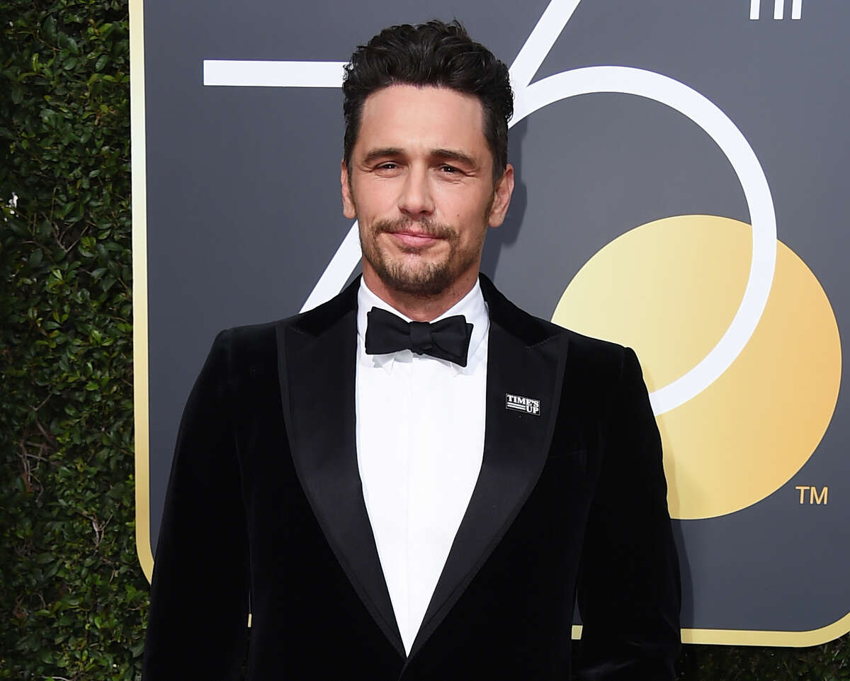 FILE - In this Jan. 7, 2018 file photo, James Franco arrives at the 75th annual Golden Globe Awards in Beverly Hills, Calif. Facing accusations by an actress and a filmmaker over alleged sexual misconduct, James Franco said on CBSÂ?’ Â?“The Late Show with Stephen ColbertÂ?” on Tuesday the things heÂ?’s heard arenÂ?’t accurate but he supports people coming out Â?“because they didnÂ?’t have a voice for so long.Â?” (Photo by Jordan Strauss/Invision/AP, File)