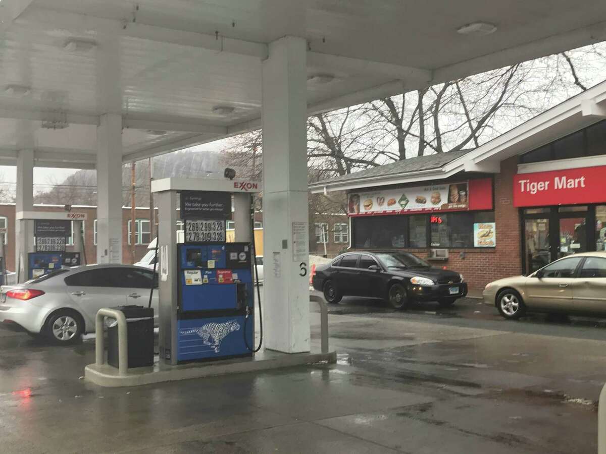 The Exxon station at Whalley Avenue and Fitch Street in New Haven.