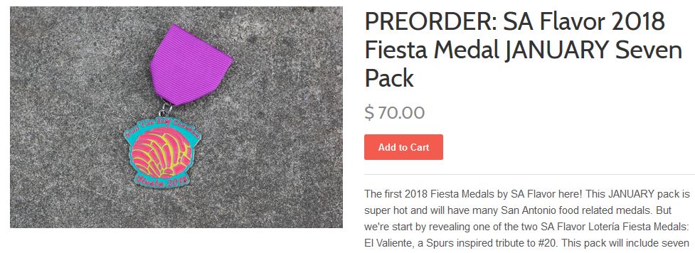 Preorder Your 2021 Spurs Fiesta Medal