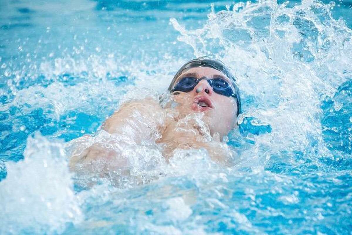 Christian Farricker is one of the top swimmers on the Brunswick School swimming team’s roster. The Bruins hope to contend for the NEPSAC title this season.