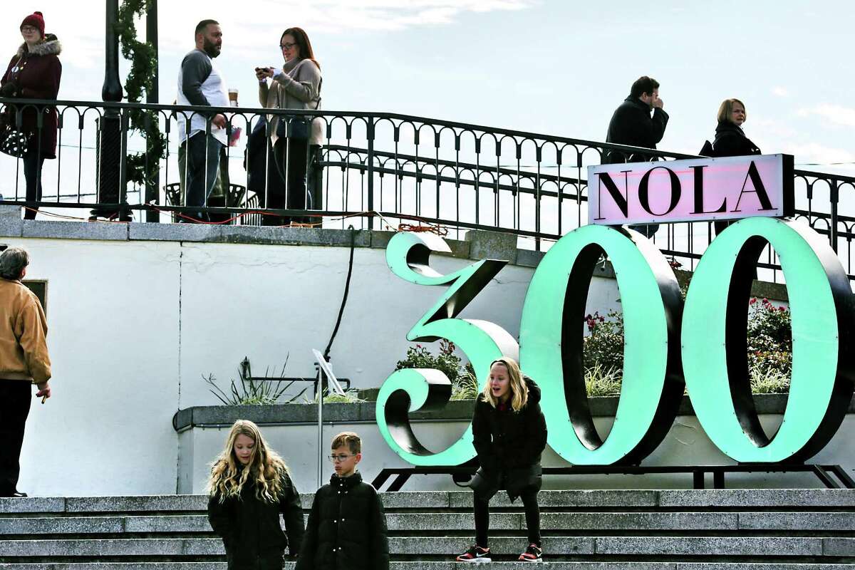 New Orleans Celebrates Its Tricentennial With Ease As San Antonio 1of 47tourists And Locals Hang Out Near A Nola 300 Sign At Washington Artillery Park As New Orleans Celebrates It S Tricentennial The Same Year That San