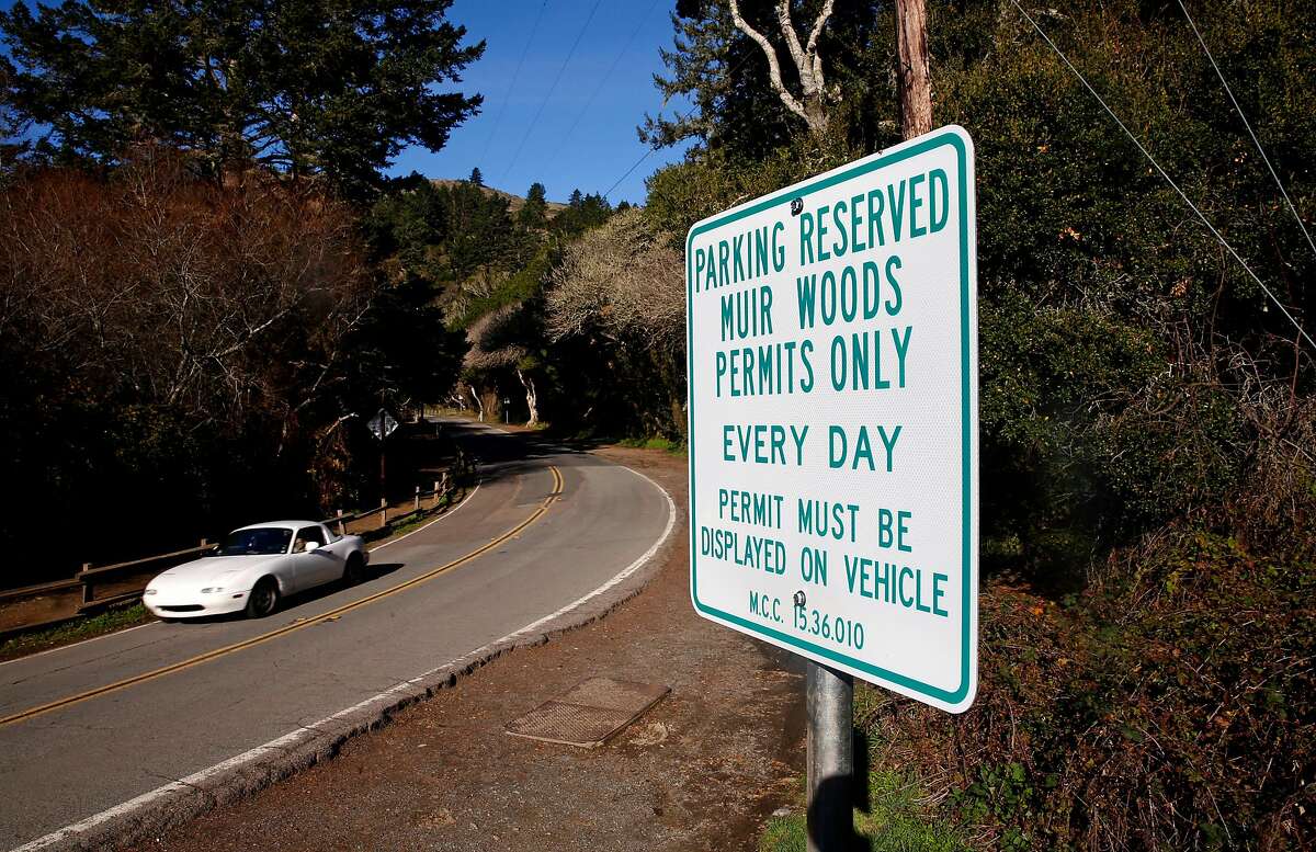 Visitors will start paying for parking at Muir Woods as the National Park Service will begin requiring reservations for parking in the lots and some of the roadside dirt parking spaces starting on January 16th, as seen on Friday, Jan. 12, 2018 in Mill Valley, Calif..