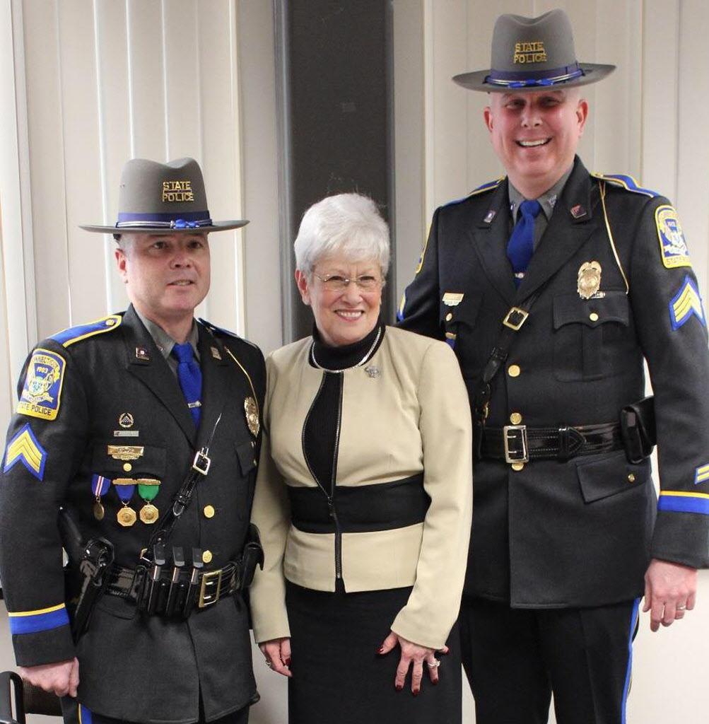 Connecticut State Police promotes 10 troopers
