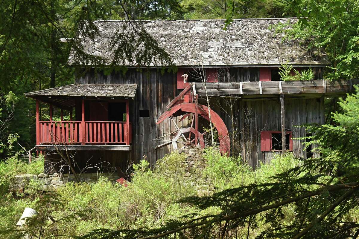 A grist mill seen on the property of the abandoned Frontier Town on Sunday, Aug. 6, 2017 in North Hudson, N.Y. (Lori Van Buren / Times Union)