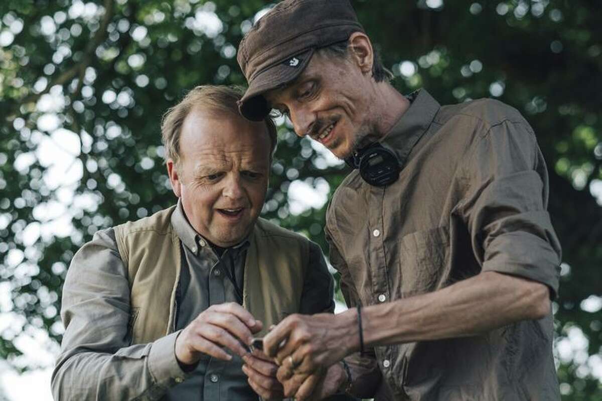 Toby Jones (left) and Mackenzie Crook star in “Detectorists,” written and directed by Crook.