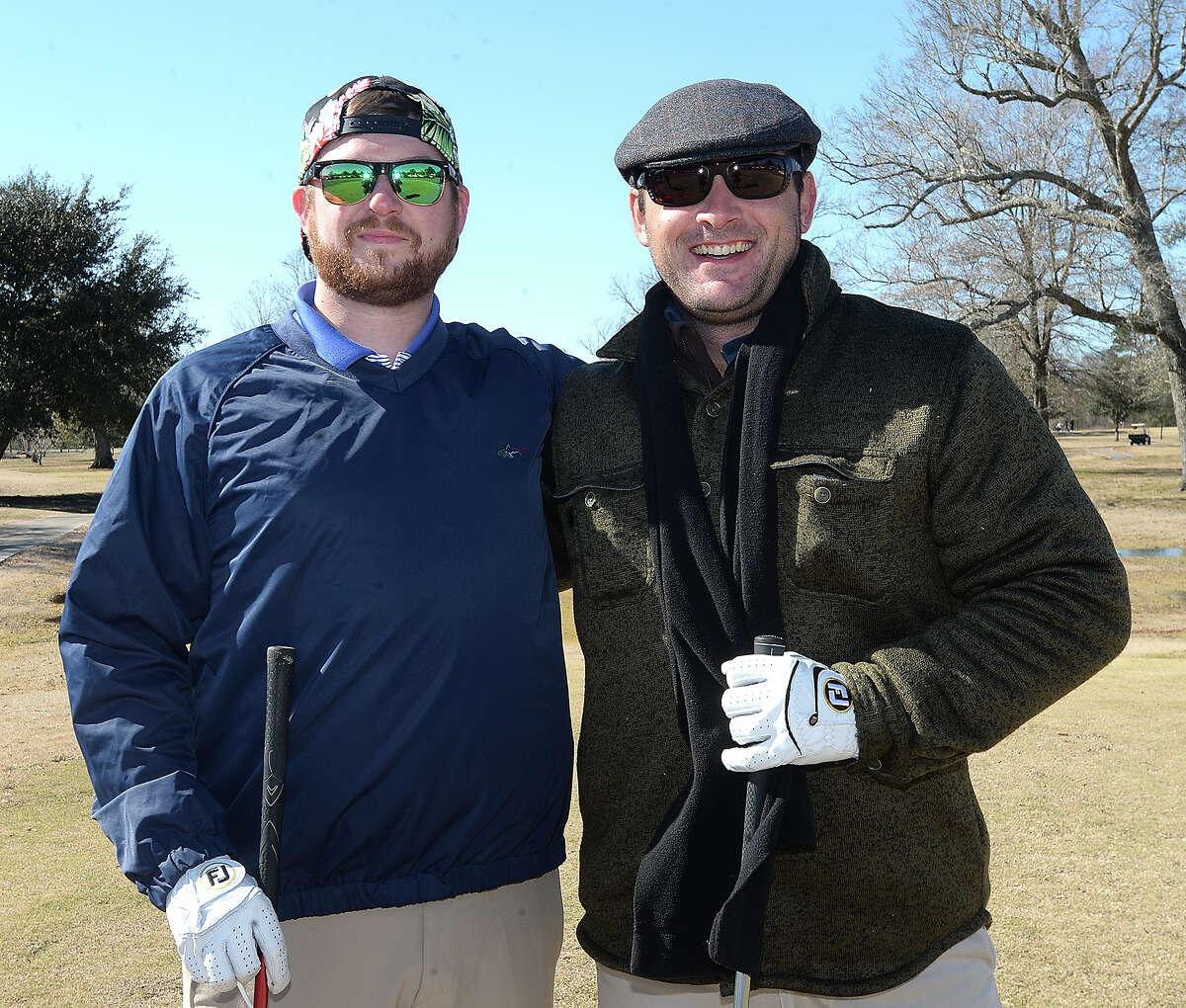 Brett Shelander and Frank Celli were at the Jay Bruce Golf Benefit Saturday at Bayou Din Golf Club in Beaumont. The annual event hosted by West Brook graduate and MLB player Bruce benefits children and adults with intellectual and developmental disabilities. Photo taken Saturday, January 13, 2018 Kim Brent/The Enterprise