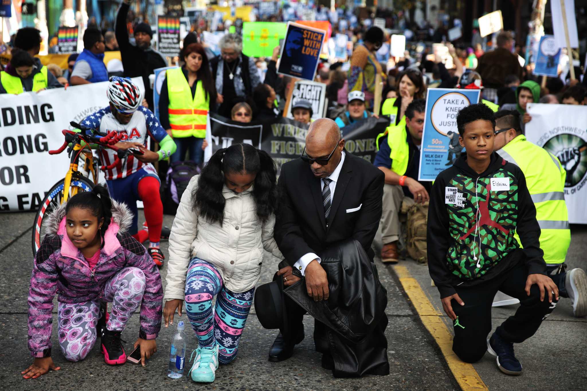 Thousands march in honor of Martin Luther King, Jr.