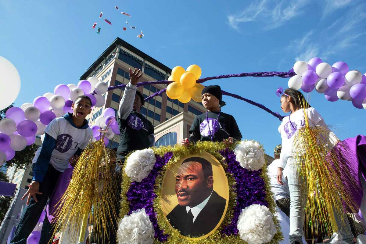 Dueling parades divide Houston on Martin Luther King Jr. Day