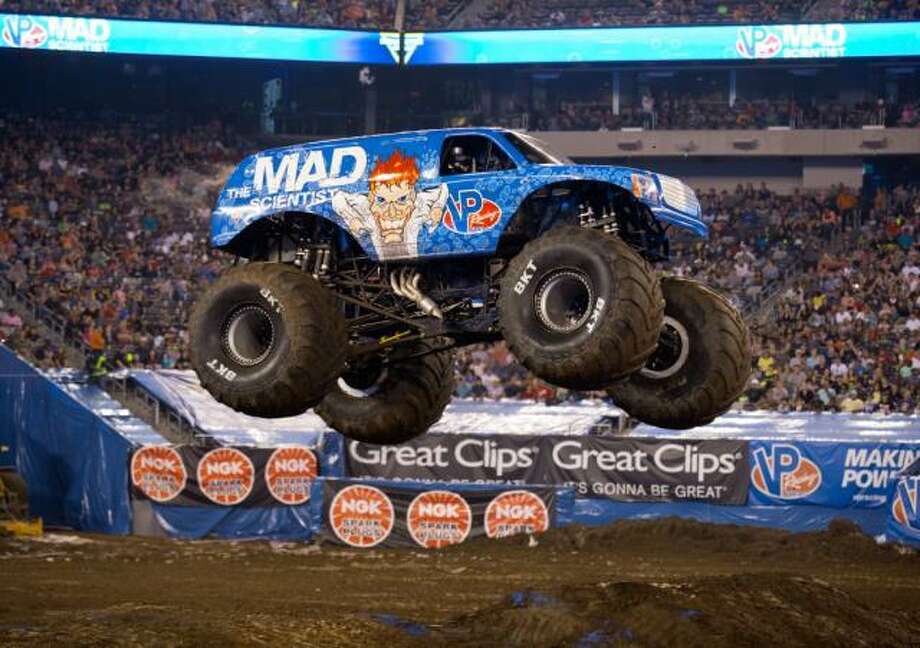 Monster Truck Mad Scientist Forward Rolling Into San Antonio - San ...