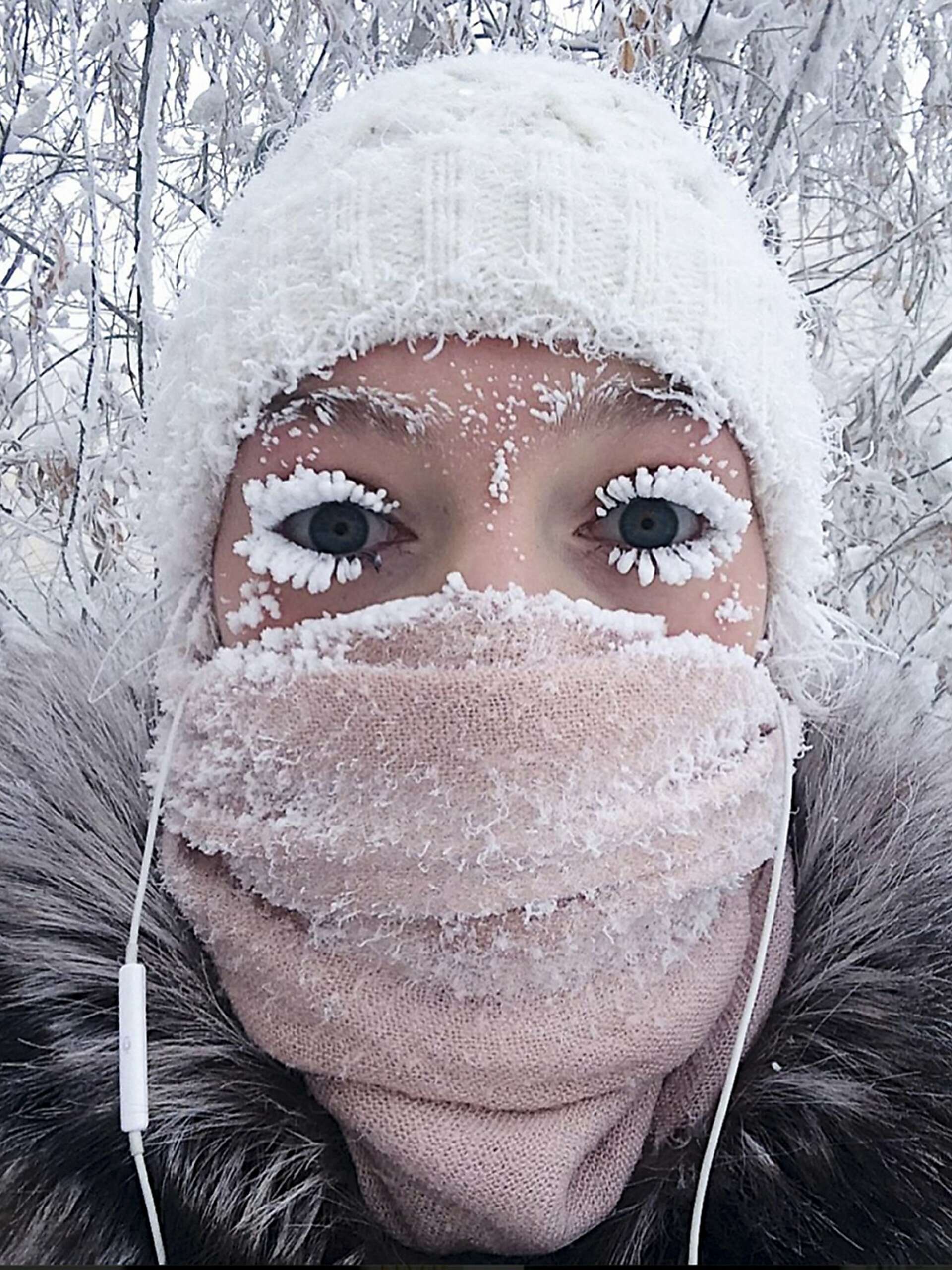 Even the eyelashes freeze: Russia sees minus 88.6 degrees F
