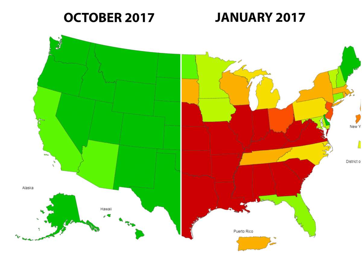 See how the flu spread across the U.S. in late 2016 and early 2017. >>