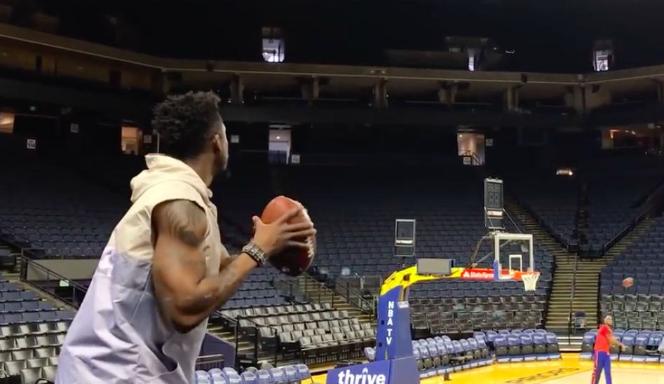 Raiders punter Marquette King almost bests Harlem Globetrotter in absurd  game of H-O-R-S-E