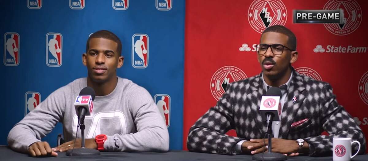 Chris Paul (left) is a professional basketball player who may or may not have led his current team (the Houston Rockets) through a secret tunnel to fight his former team (the Los Angeles Clippers) on Monday night. Cliff Paul (right) is Chris' twin brother from those old State Farm commercials, who may or may not be real.Browse through the photos for the best reactions to the Rockets-Clippers "secret tunnel" incident.
