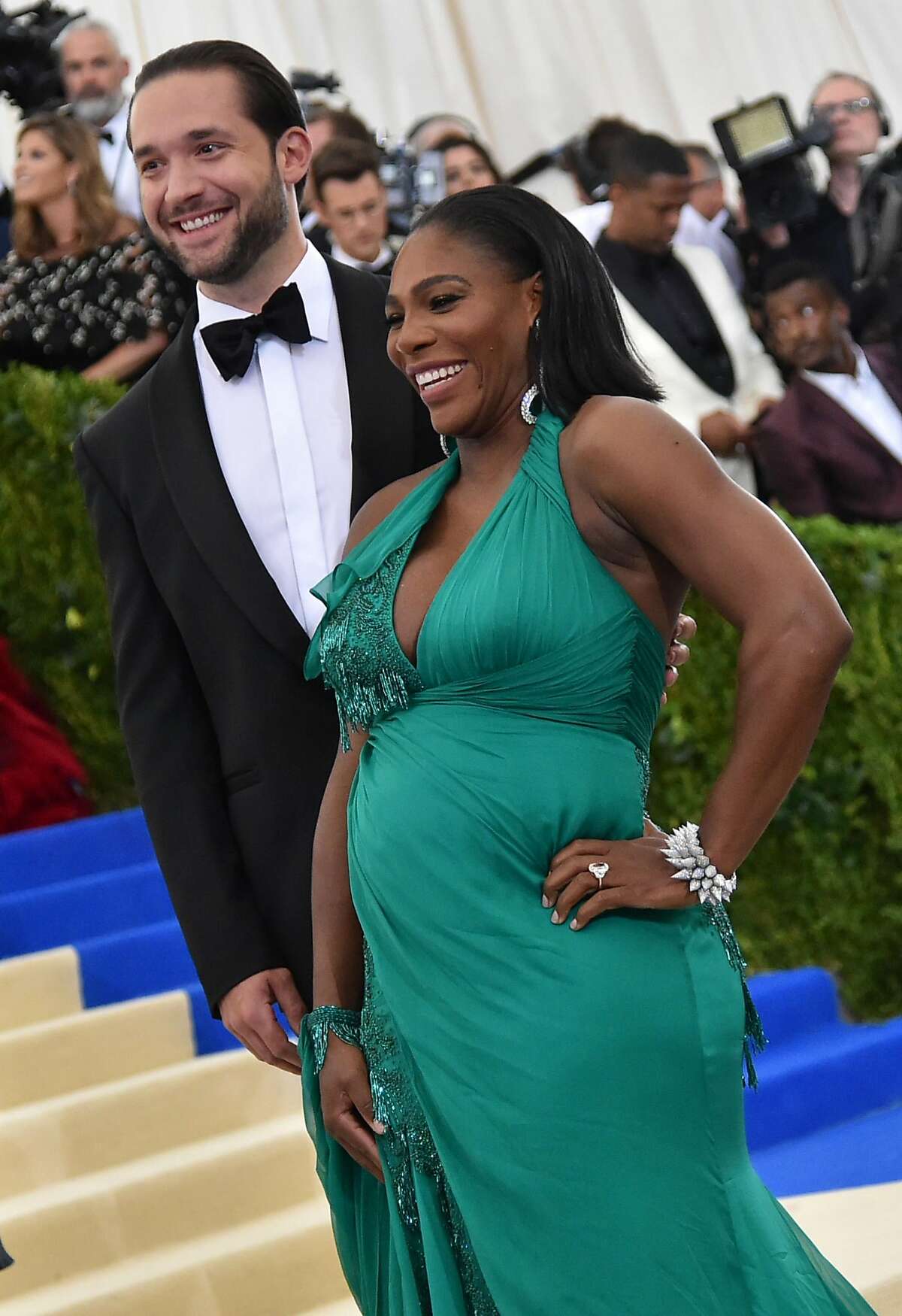 The latest couple to join the ranks of Bay Area power couple royalty: Alexis Ohanian and Serena Williams. Williams, the tennis great, needs no introduction. Her husband Ohanian is the co-founder of Reddit. The couple welcomed their first child, Alexis Olympia, in 2017. 