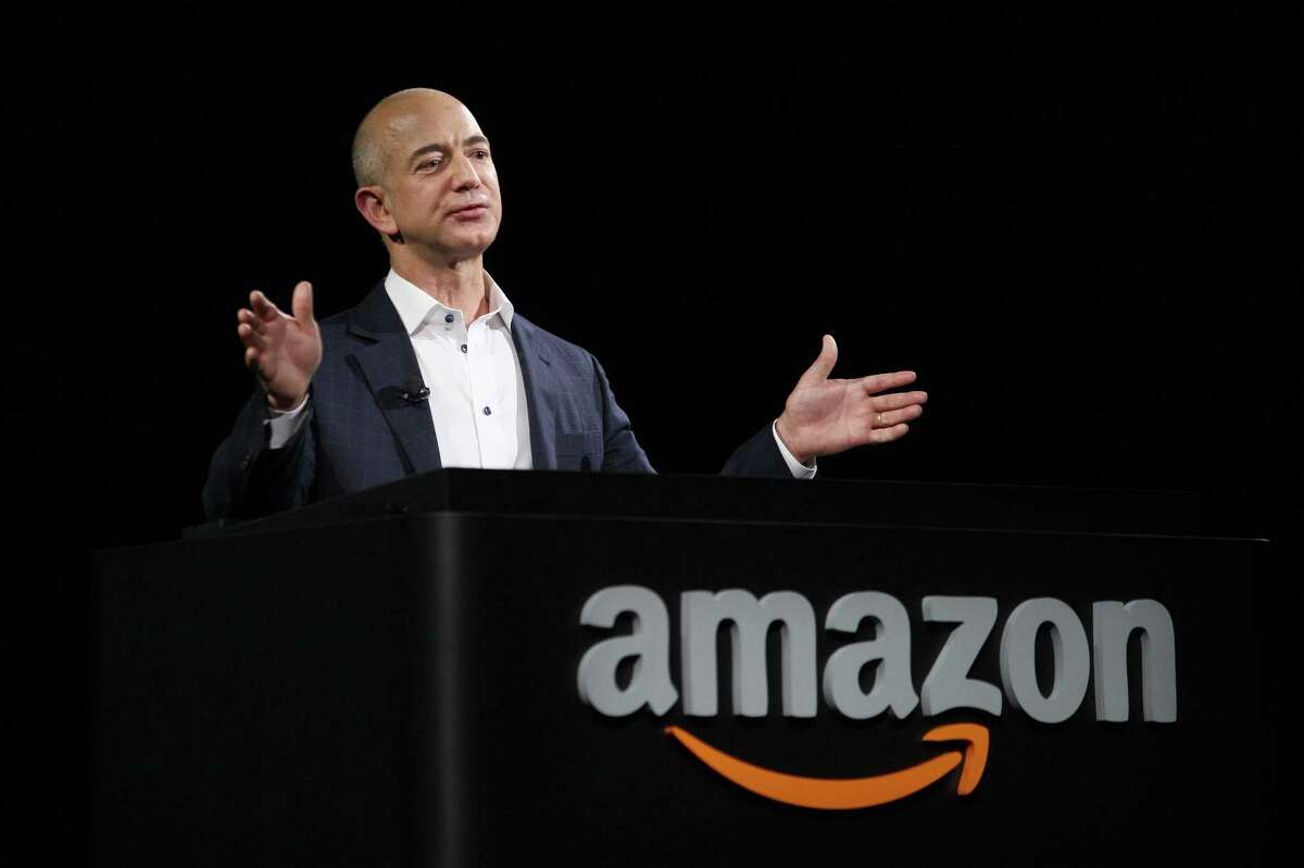 Amazon CEO Jeff Bezos in 2012 in Santa Monica, Calif. (Photo by David McNew/Getty Images)