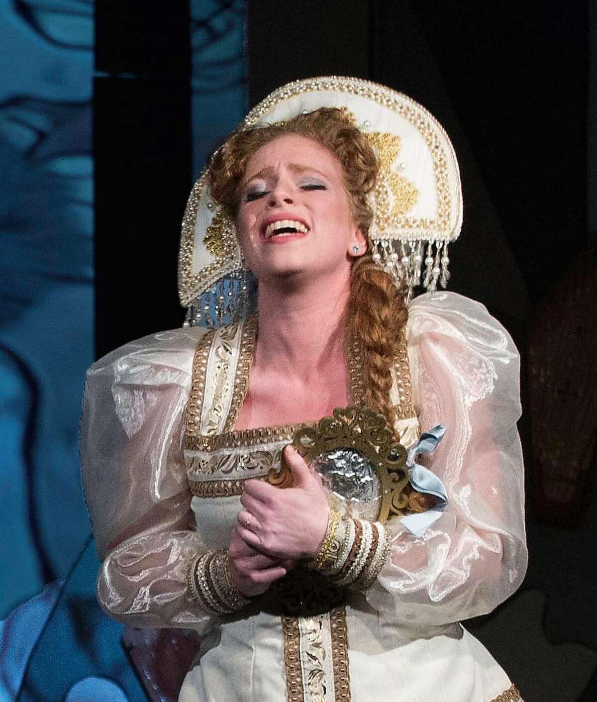 Rebecca Nathanson as the Tsarevna in Rimsky-Korsakov's "Kashchey the Immortal" at Island City Opera