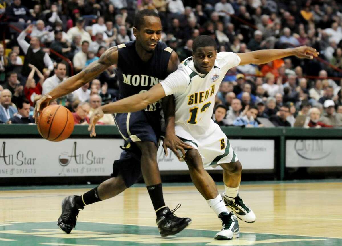Siena men's basketball played Mount St. Mary's in 2010 in Albany. They'll be Metro Atlantic Athletic Conference rivals starting next season, according to an ESPN report. (Cindy Schultz / Times Union)