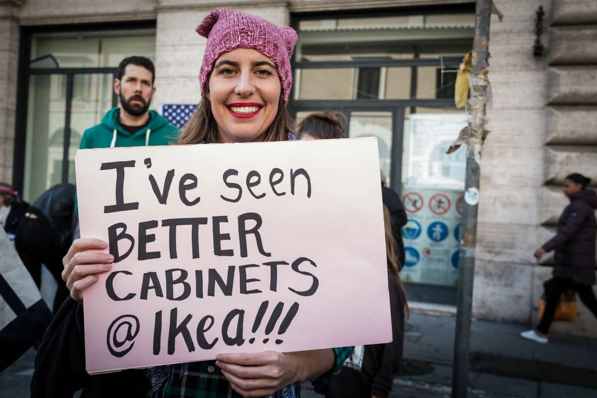Unique, creative, funny signs seen at Women's Marches across the globe