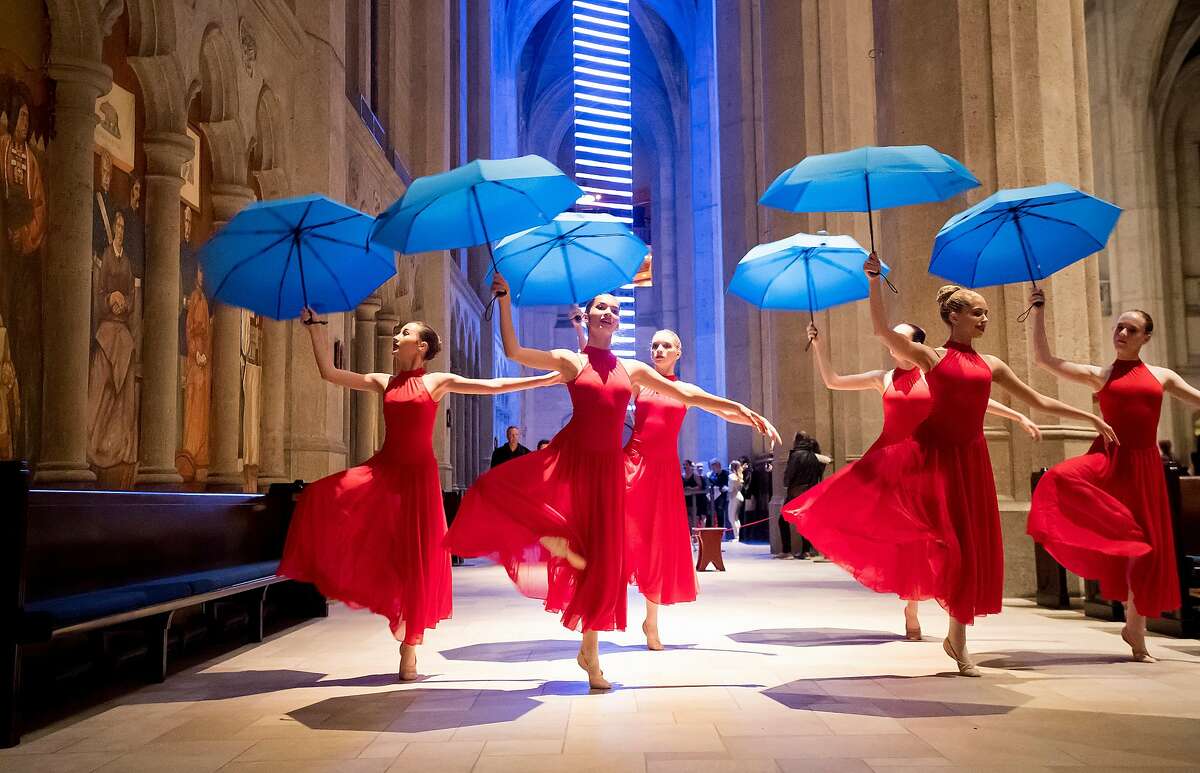 Students from the San Jose Dance Theatre perform during the San Francisco Music Arts Festival at Grace Cathedral on Friday, Jan. 19, 2018, in San Francisco.
