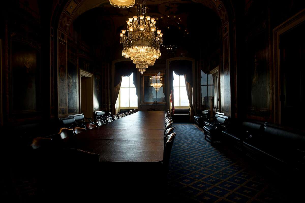 The Senate Appropriations Committee Room during the government shutdown on Capitol Hill in Washington, Jan. 20, 2018. With much of the federal government shut down, the House and Senate were reconvening for a rare Saturday session, hoping to find a way to restart the flow of funds at least temporarily. (Erin Schaff/The New York Times)