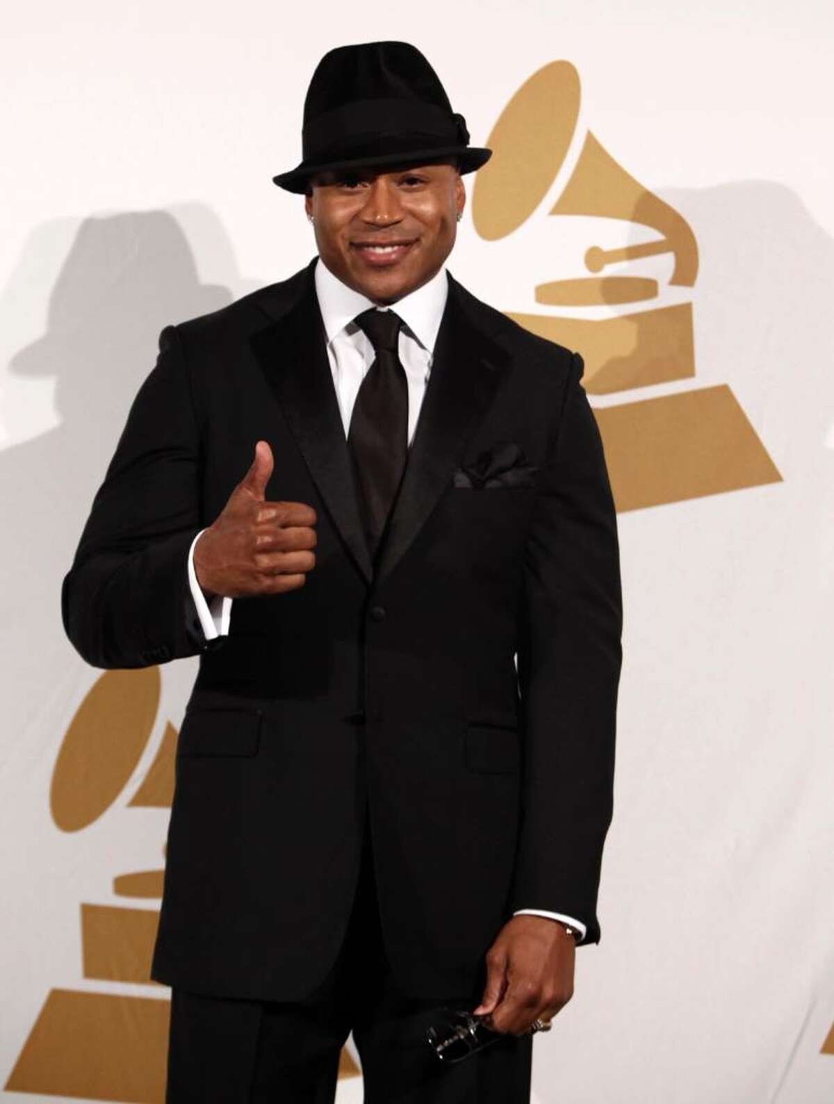 LL Cool J is seen backstage at the Grammy Nominations Concert on Wednesday, Dec. 2, 2009, in Los Angeles. (AP Photo/Matt Sayles)