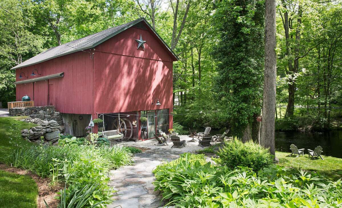 The vintage Buttery Barn is part of a former mill that processed timber used as guardrails for the Merritt Parkway when that roadway was first built in the 1930s.