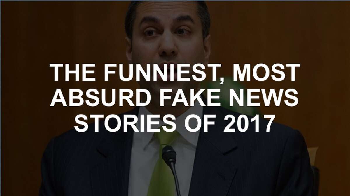 Click through the slideshow to see some of the most outrageous and outlandish fake news stories of 2017.