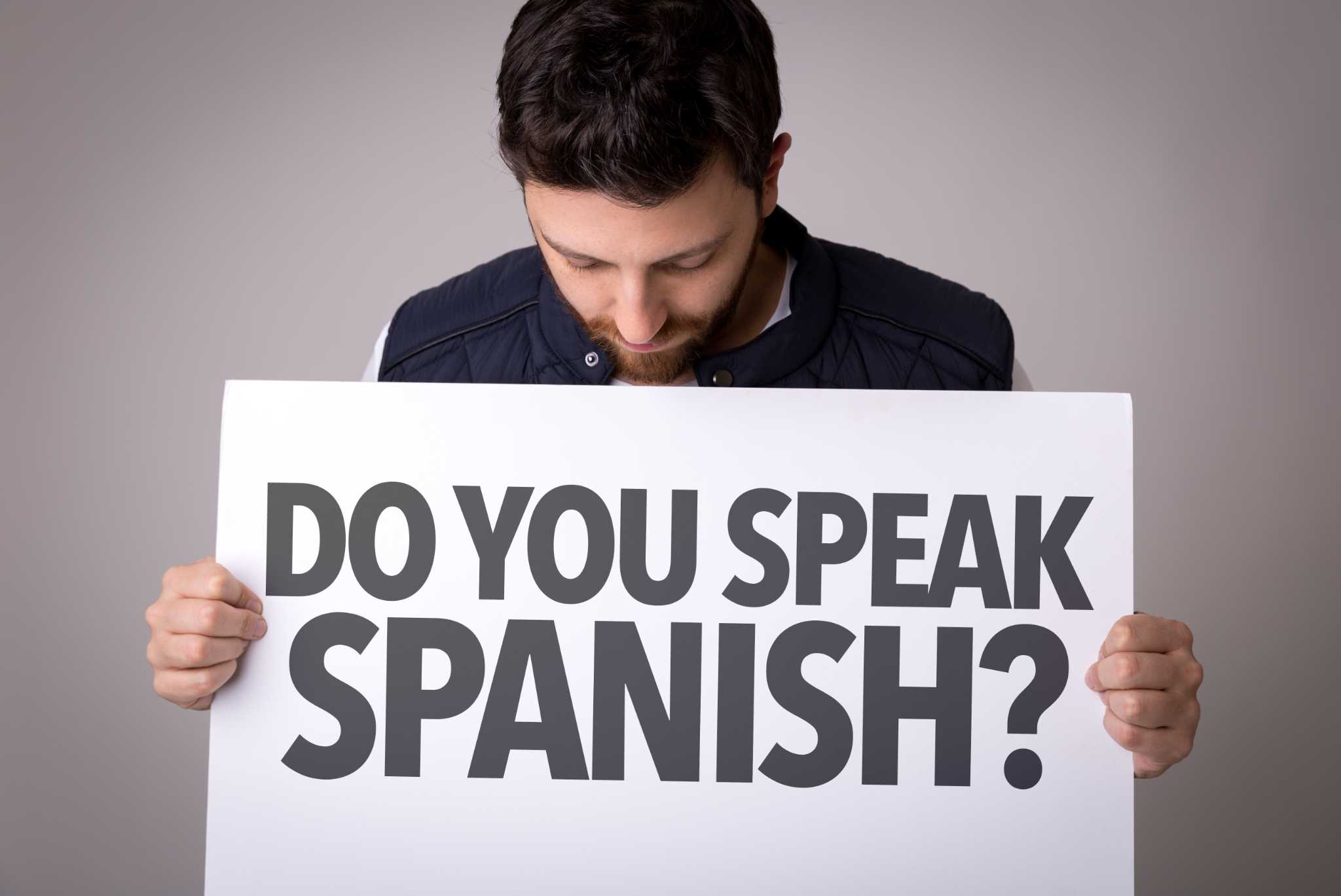 Habla Usted Espanol Do You Speak Spanish Stock Illustration