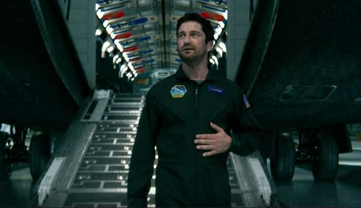 Gerard Butler is one man against the weather in “Geostorm.”