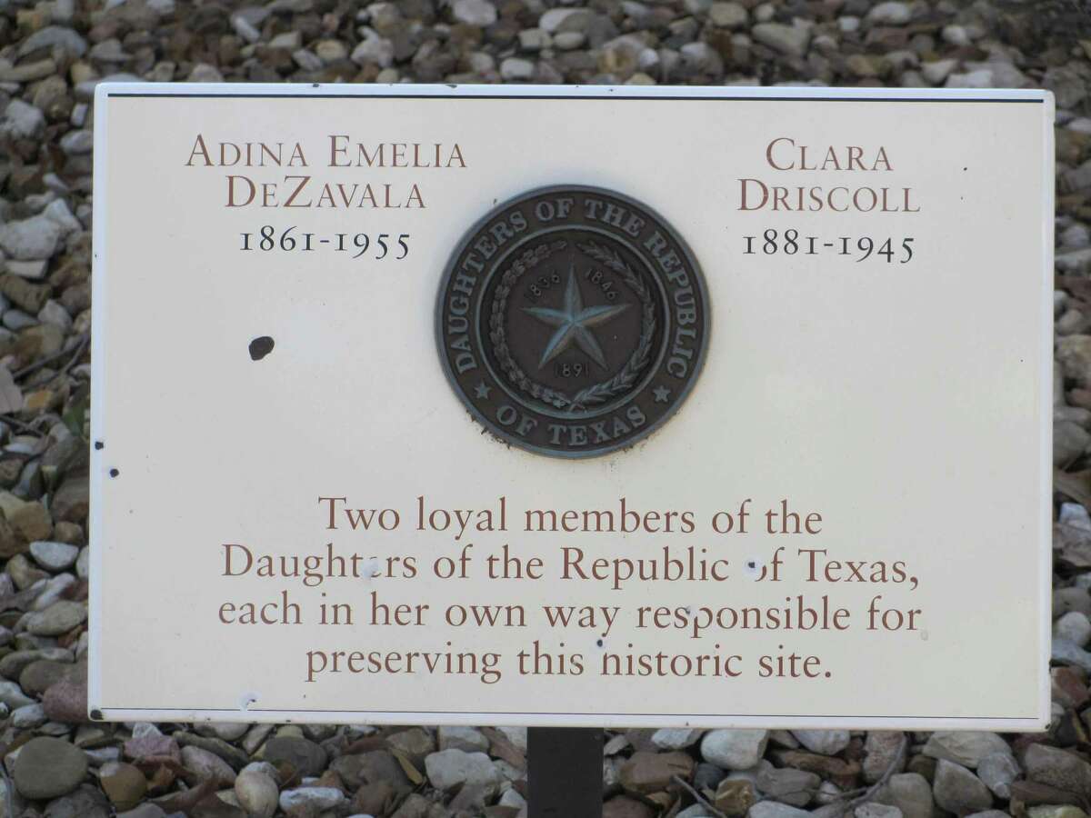 A marker honoring both Adina De Zavala and Clara Driscoll is located near the Long Barrack at the Alamo. They saved the Alamo, and the Daughters of the Republic of Texas made it the compelling historical site it is today.