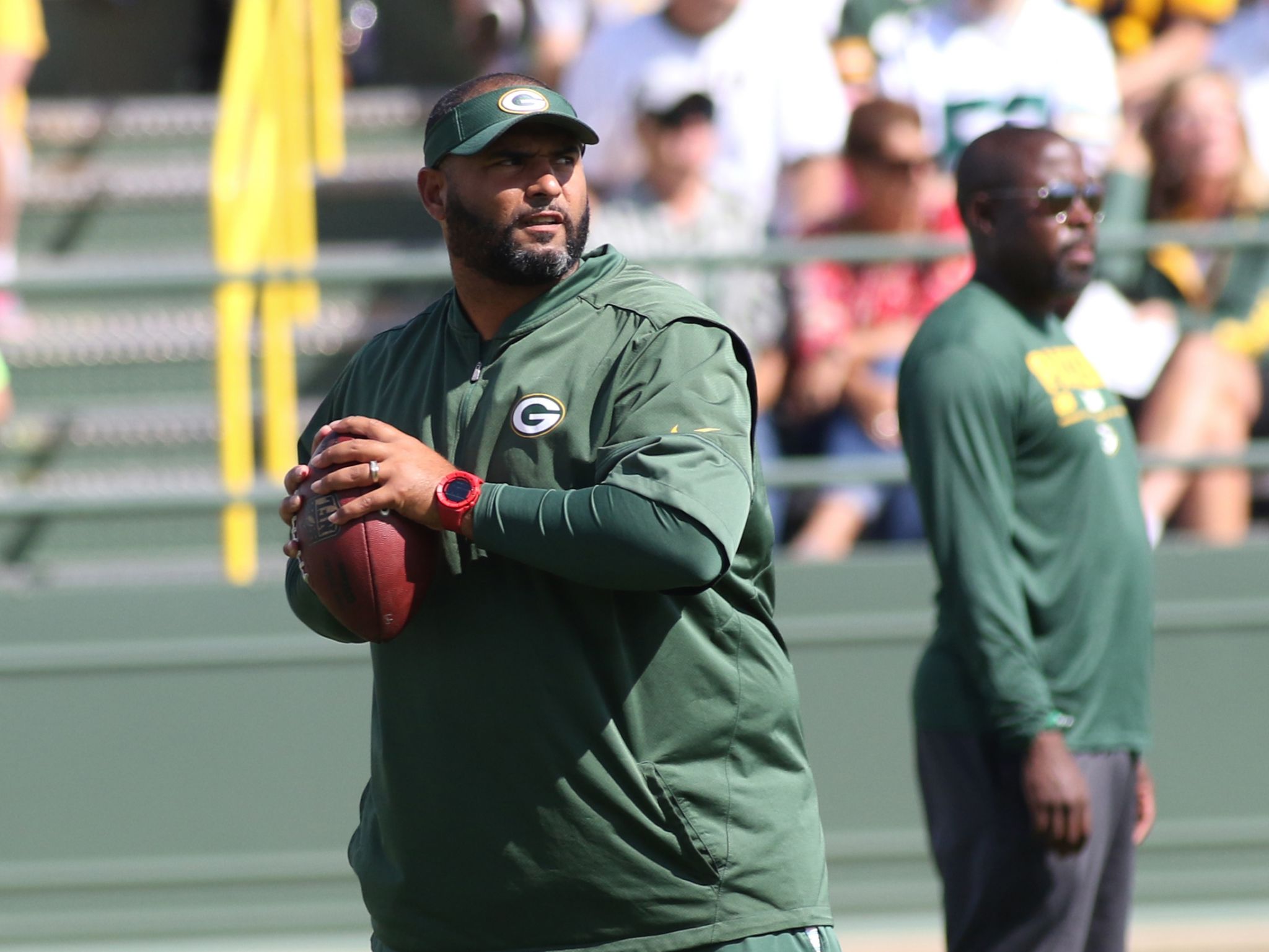 Aggies DL coach Jerry Montgomery headed back to Packers