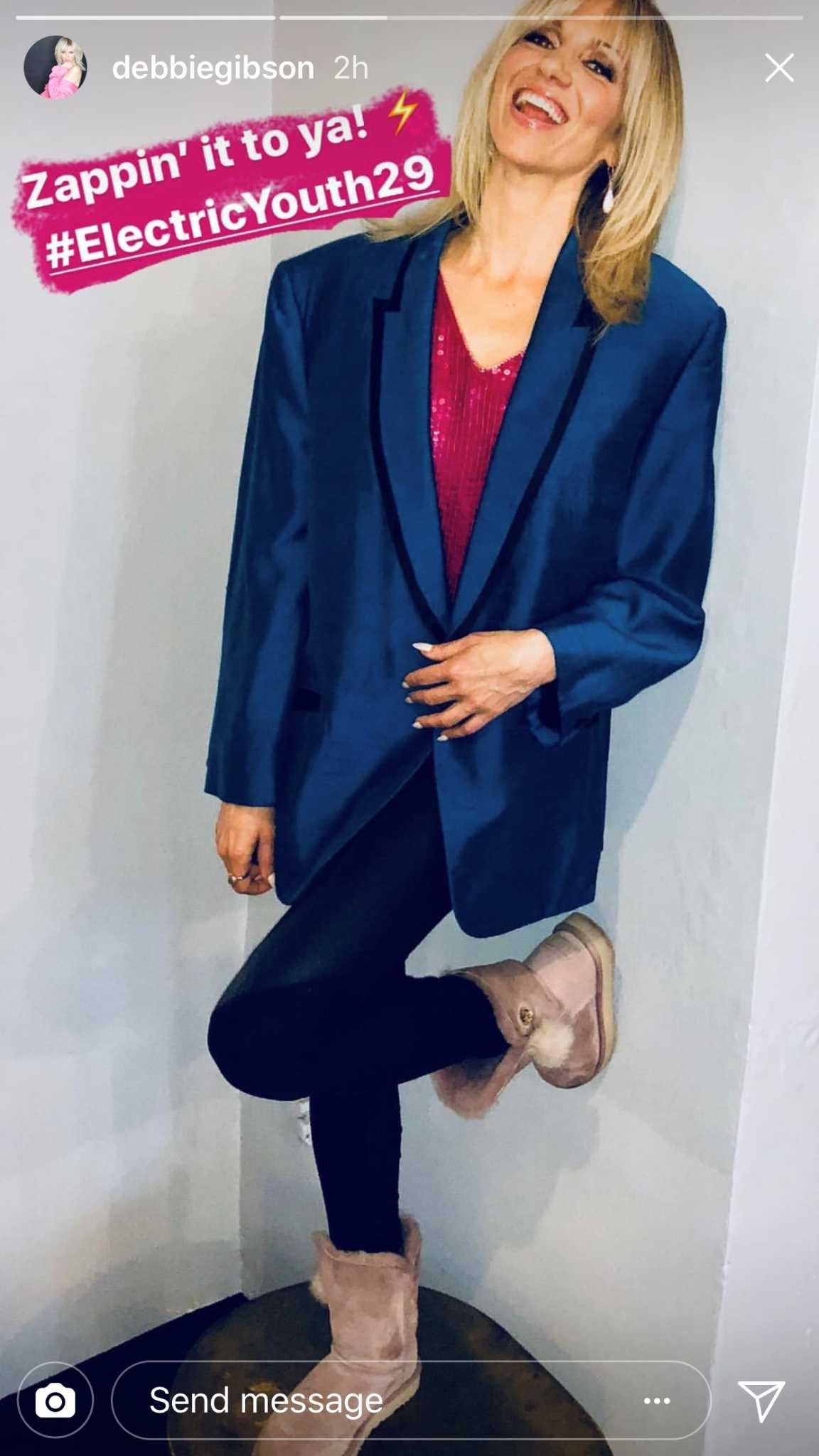 Debbie Gibson recreates her iconic 'Electric Youth' album cover