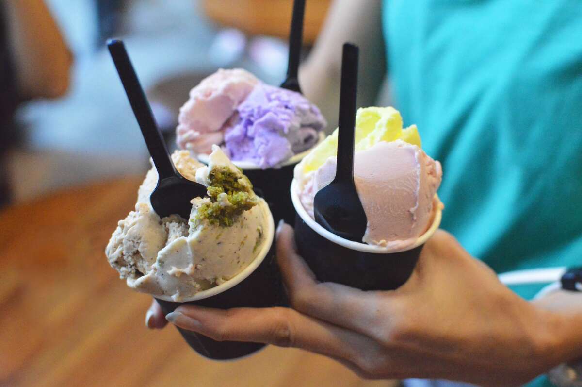 Stock image: Three cups of gelato cups. Espresso 59, Litchfield Cuisine: Gelato Opening in June Find out more.