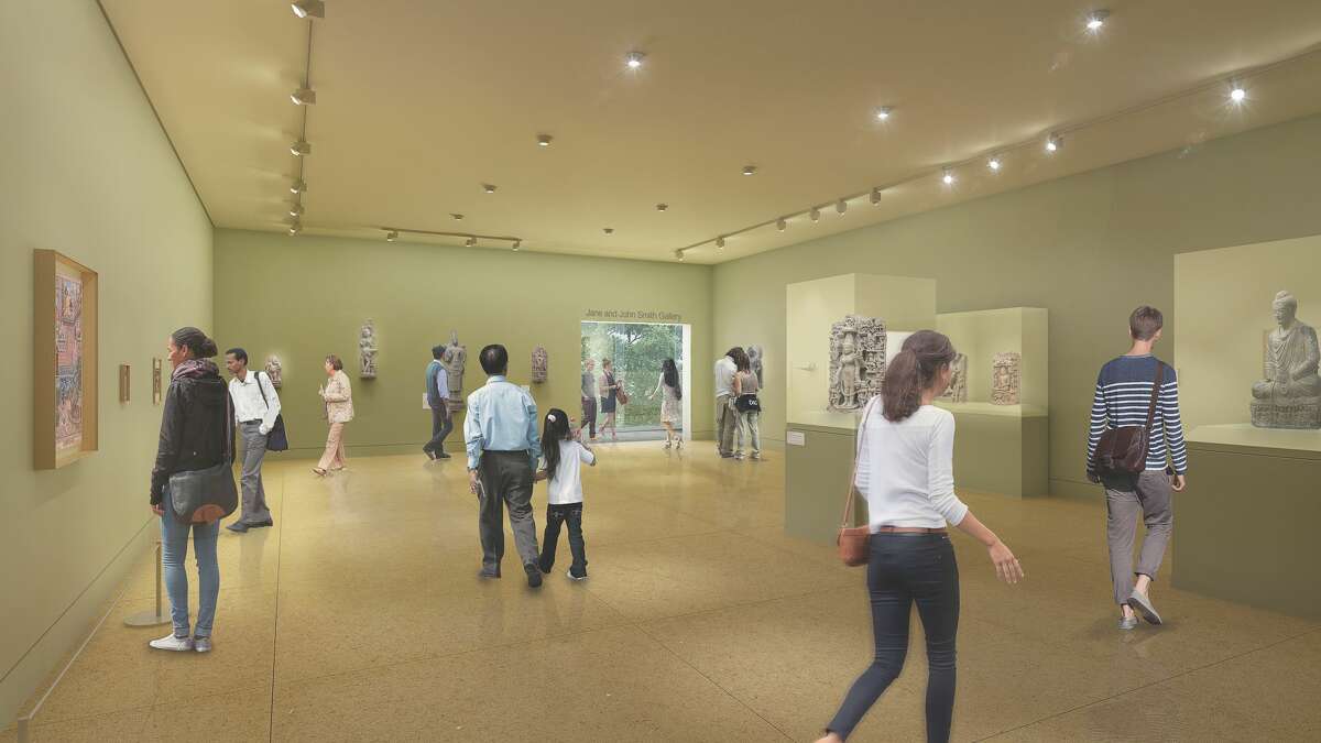A rendering shows a new gallery space as part of the Seattle Asian Art Museum's renovation and expansion.