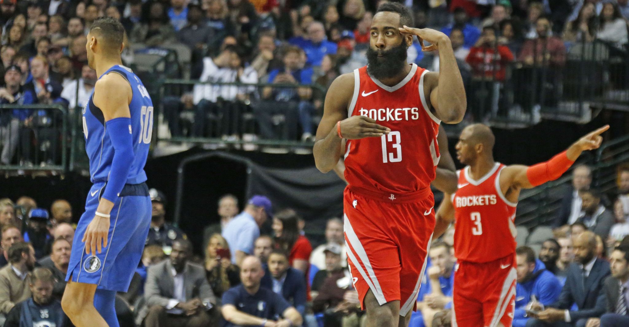James Harden, Rockets topple Mavericks
