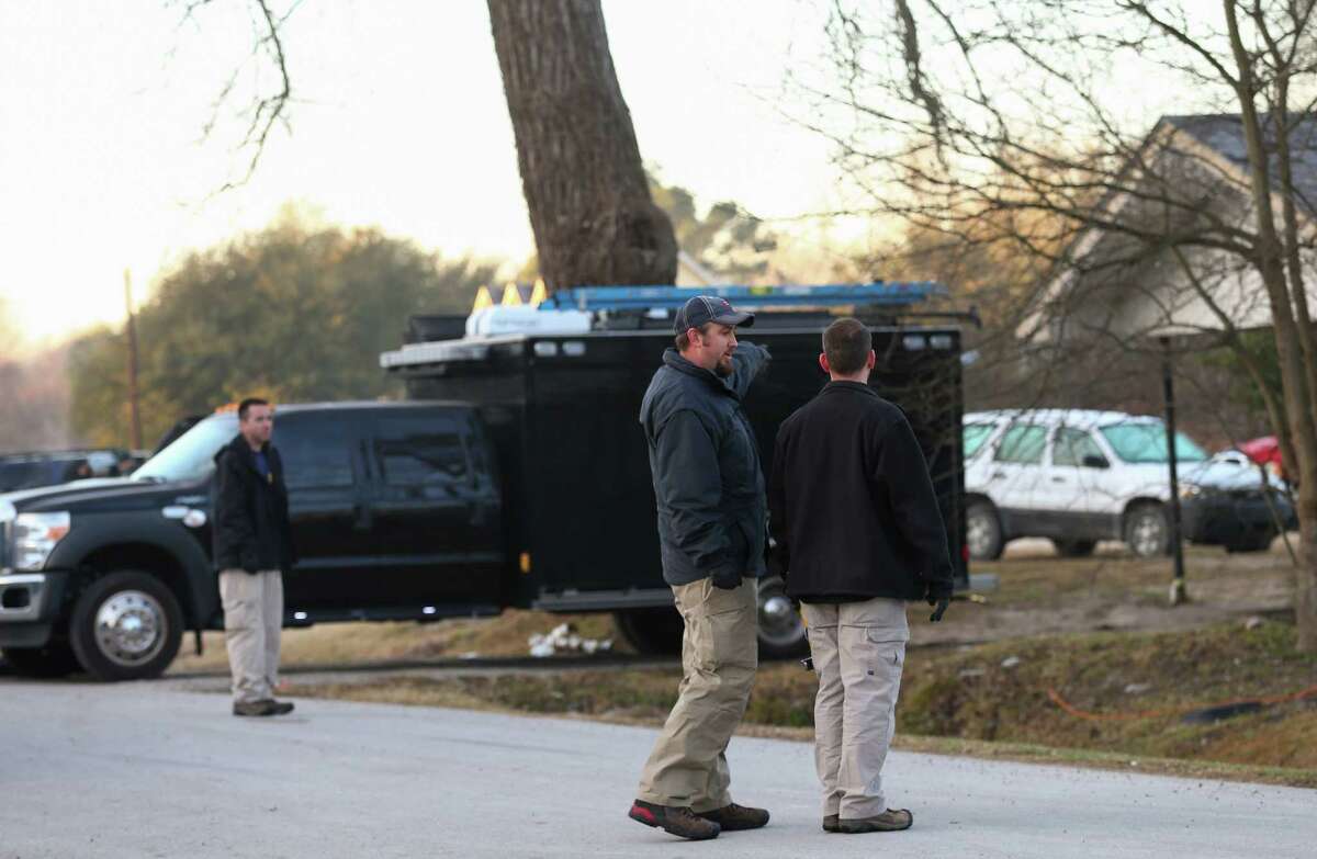 PHOTOS: Shooting location FBI agents investigate a fatal shooting in the 7300 block of Elbert Street Thursday, Jan. 25, 2018, in Houston. >>See more of the FBI investigation and learn how the incident began...