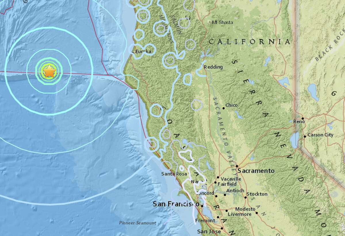 Magnitude 5.8 earthquake strikes near Ferndale, California
