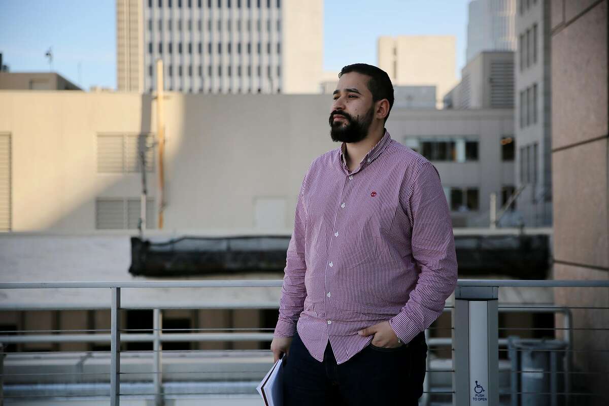 Issam from the United Kingdom stands for a portrait at WeWork, Tuesday, Jan. 23, 2018, in San Francisco, Calif. He attended the Finkelman Immigration Law Firm's panel called "Understanding the Changing U.S. Immigration Landscape for Entrepreneurs & Startups."