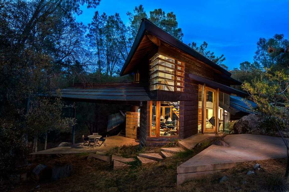 Yosemite Area House Built Into The Granite Boulders Listed For