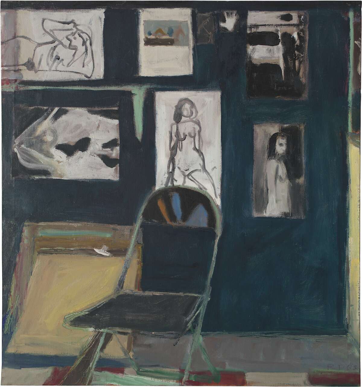 Richard Diebenkorn, "Studio Wall" (1963)