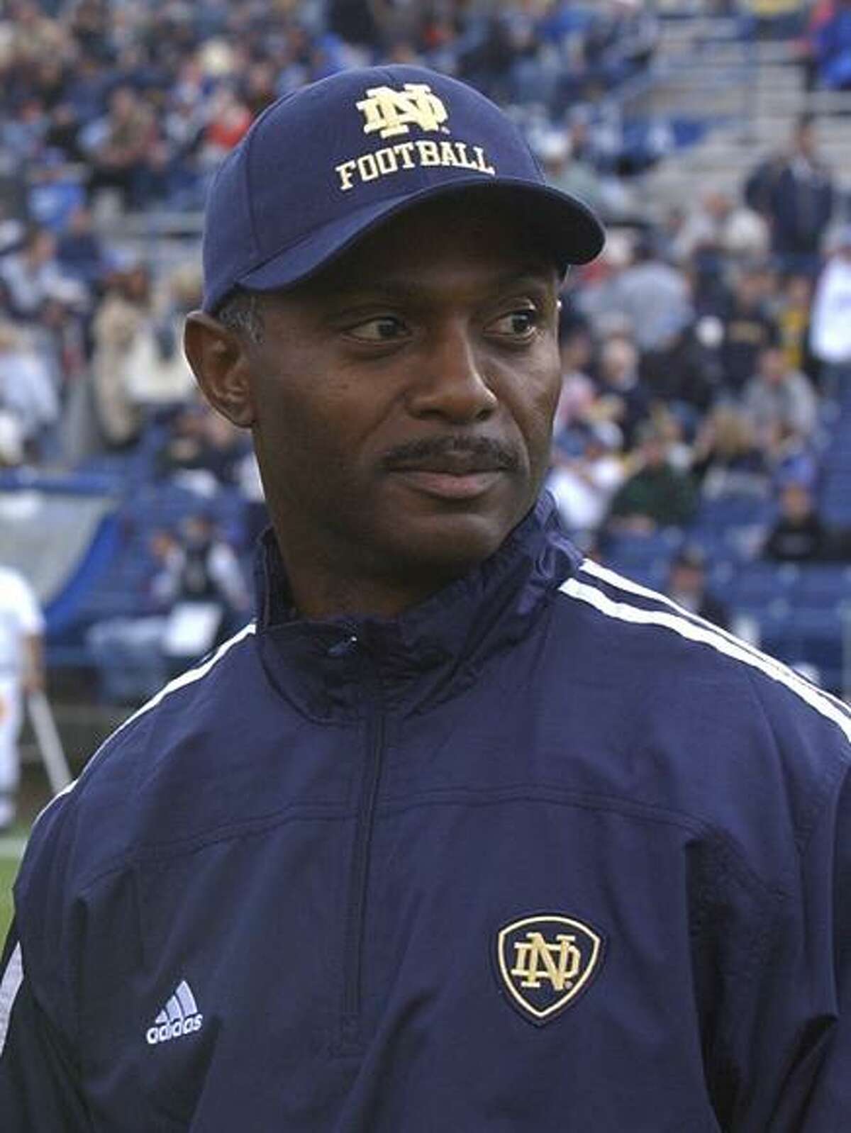 Jeff Samardzija honors his Notre Dame football coach, Tyrone Willingham