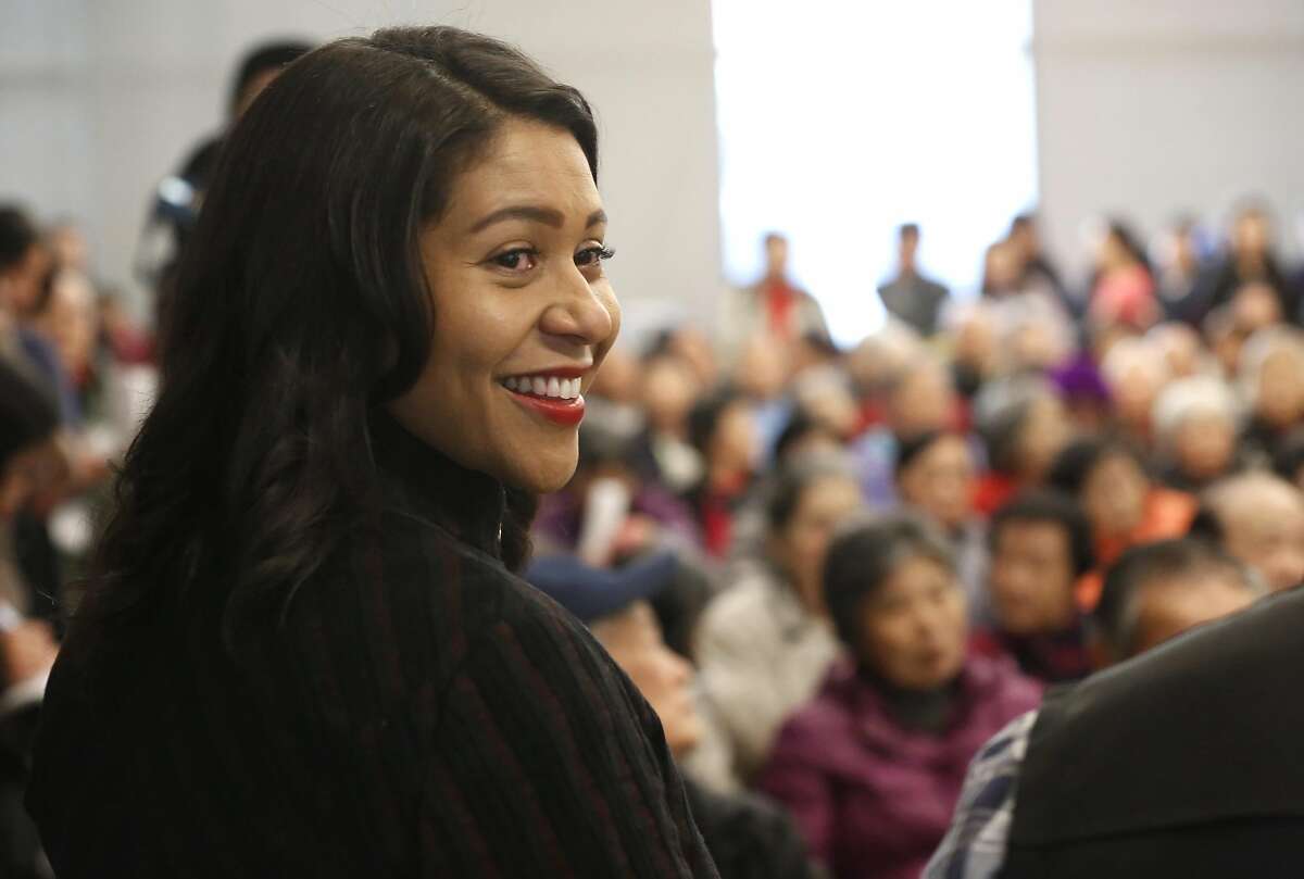 San Francisco's acting Mayor London Breed announced her intentions to endorse a plan to rename Portsmouth Square Plaza in Chinatown after Mayor Ed Lee, during a Portsmouth Square Plaza community meeting, on Thursday, Jan. 11, 2018 in San Francisco, California.
