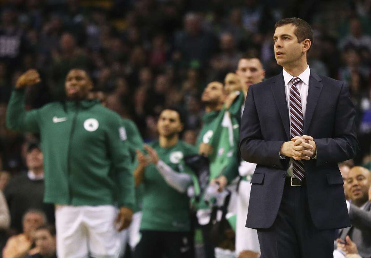 Brad Stevens has led the Celtics to the the top of the Eastern Conference, and to a win over the Warriors in Boston earlier this season. Boston visits Oracle Arena on Saturday.