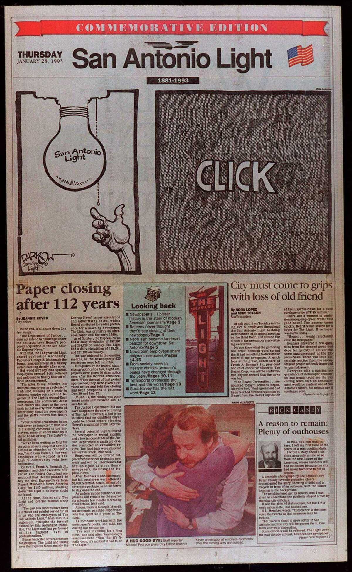 San Antonio Light published last edition 25 years ago
