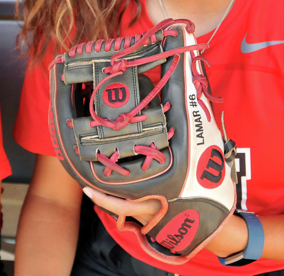 Custom gloves give Lamar Cardinals athletes a personalized touch