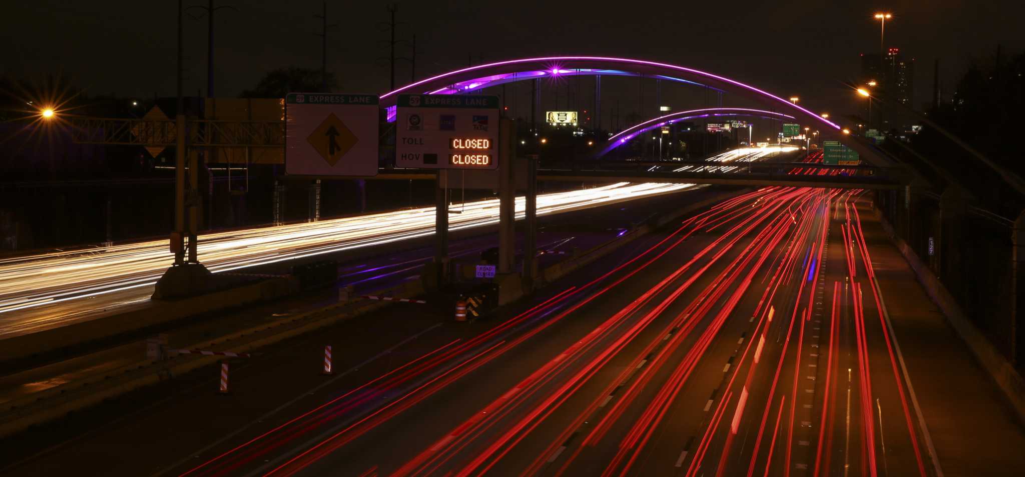 U.S. 59 bridge lights shine again after donations