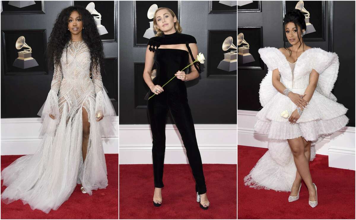 Grammys 2018 red carpet: Lady Gaga among stars wearing white roses for  Time's Up, #MeToo movements - CBS News