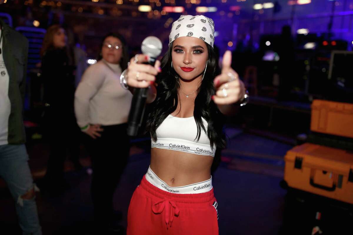 LOS ANGELES, CA - JANUARY 20: Becky G attends Calibash Los Angeles 2018 at Staples Center on January 20, 2018 in Los Angeles, California.