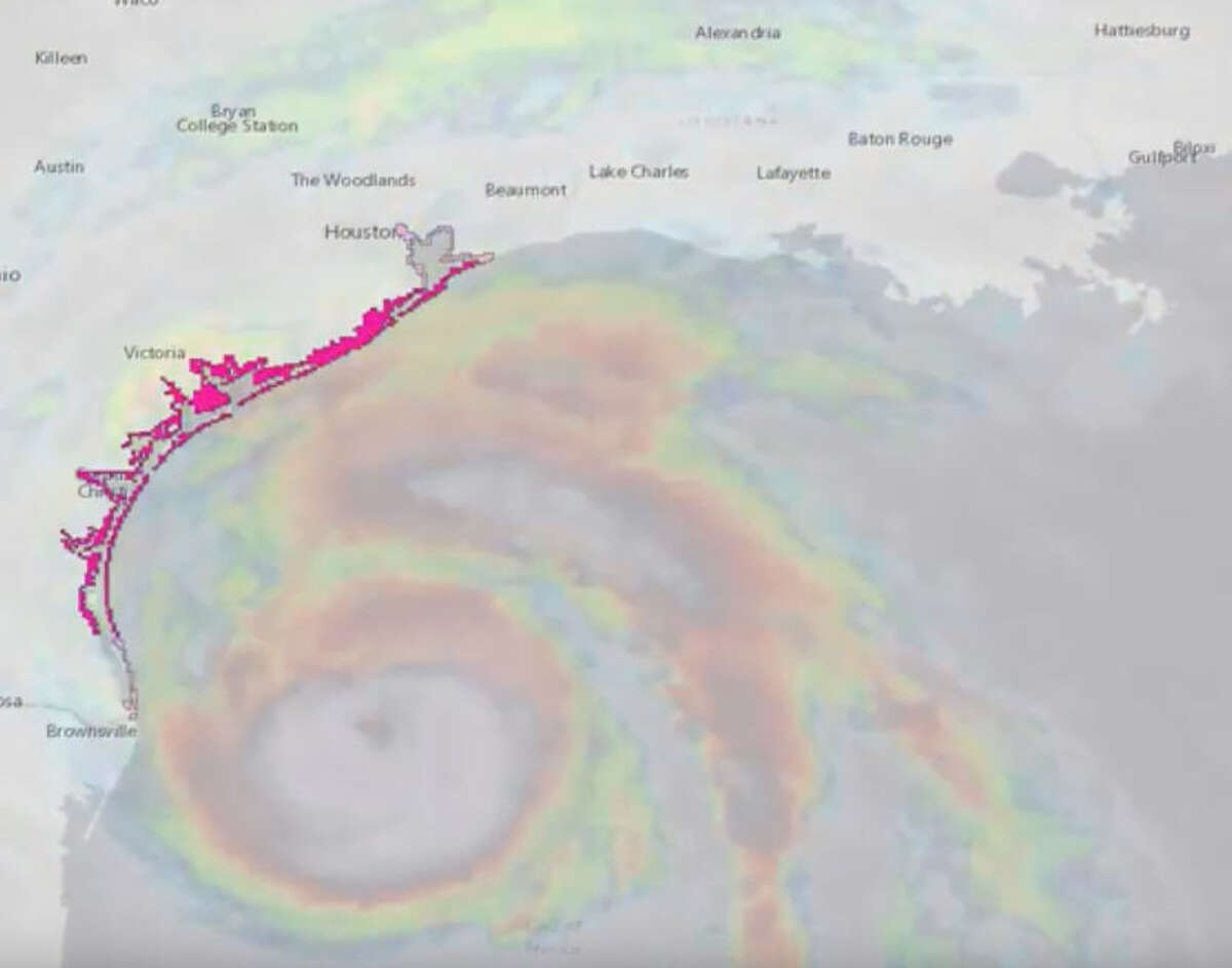 Weather radar shows Hurricane Harvey's entire path of destruction in