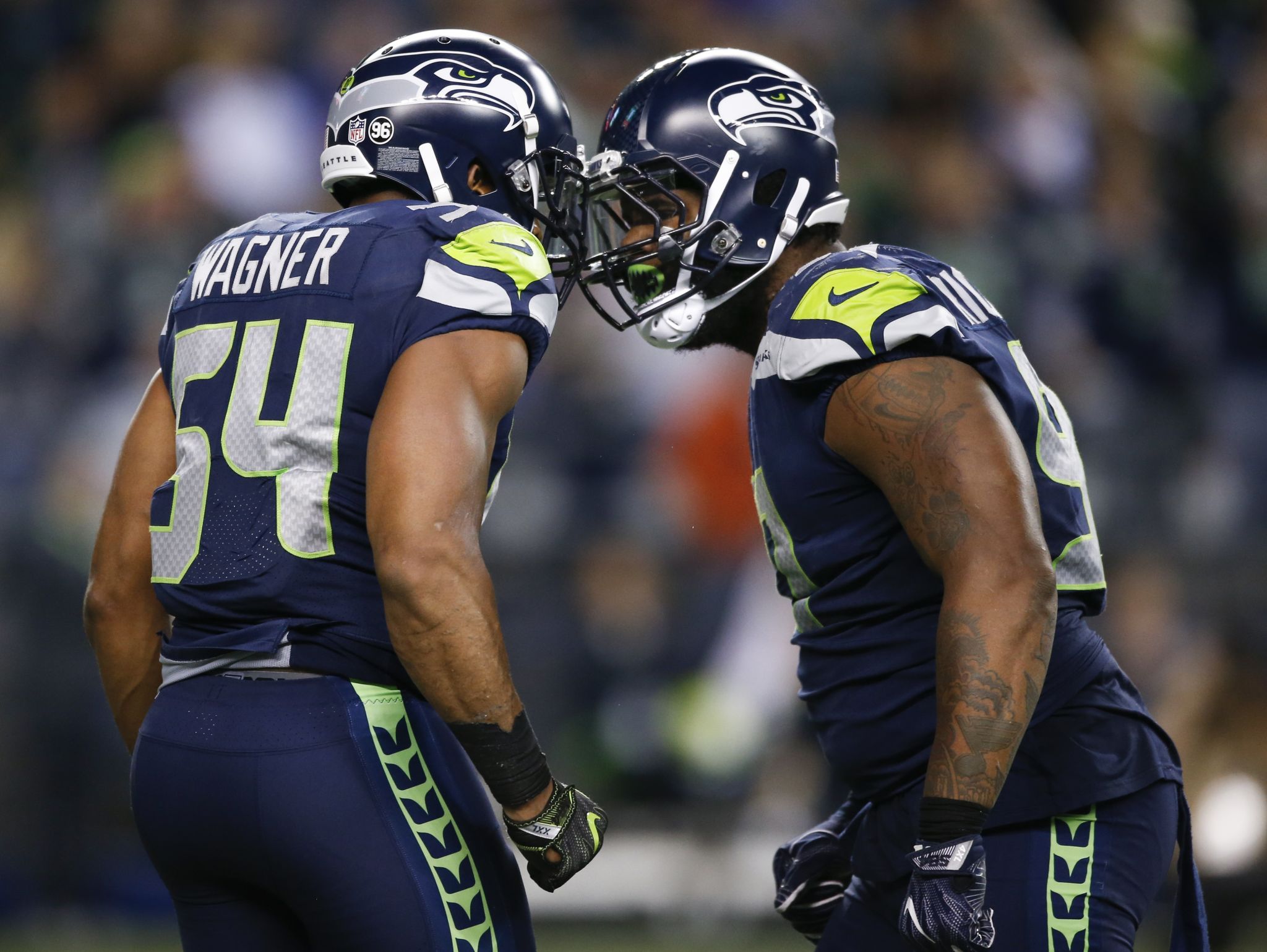 Seattle Seahawks Tight end Jimmy Graham #88 celebrates with